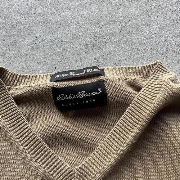 Vintage Style Tan Eddie Bauer Sweater - Picture 4 of 4
